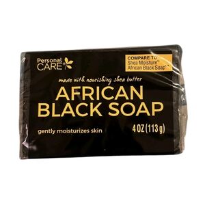 Personal Care Black Soap With Shea Butter |Organic | 7 oz